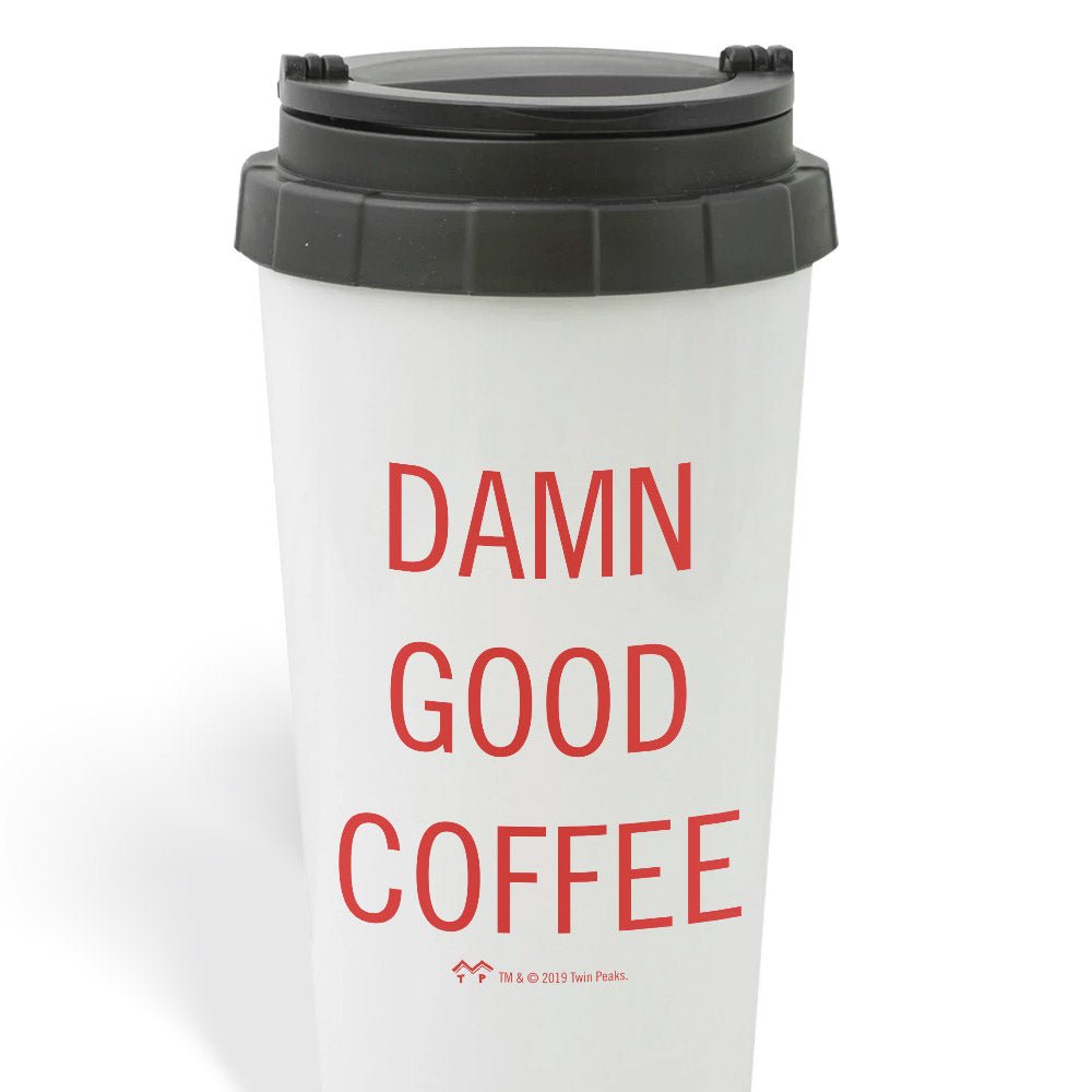 Twin Peaks Damn Good Coffee 16 oz Travel Mug - Paramount Shop