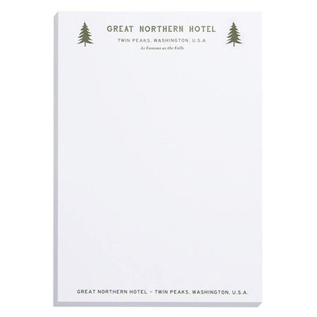 Twin Peaks Great Northern Hotel Notepad - Paramount Shop