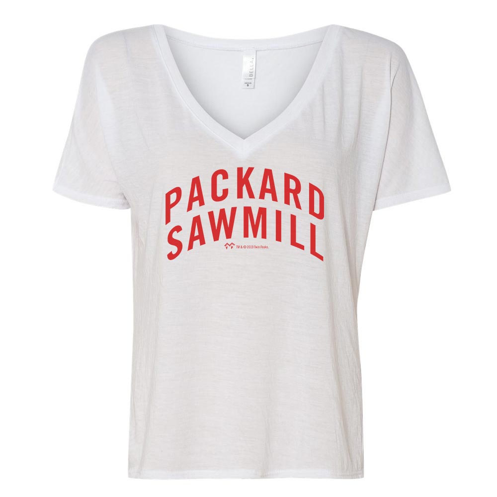 Twin Peaks Packard Sawmill Women's Relaxed V - Neck T - Shirt - Paramount Shop