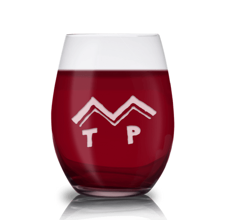 Twin Peaks Peaks Logo Laser Engraved Stemless Wine Glass - Paramount Shop