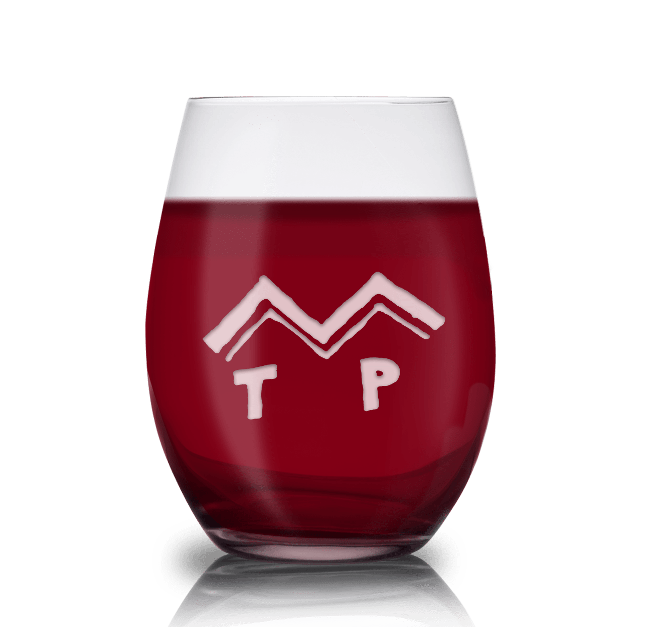 Twin Peaks Peaks Logo Laser Engraved Stemless Wine Glass - Paramount Shop