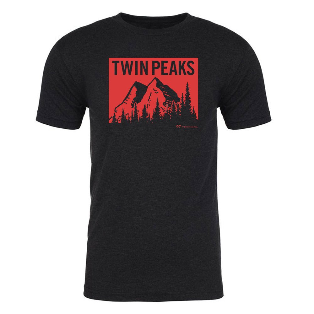 Twin Peaks Red Mountain Men's Tri - Blend T - Shirt - Paramount Shop