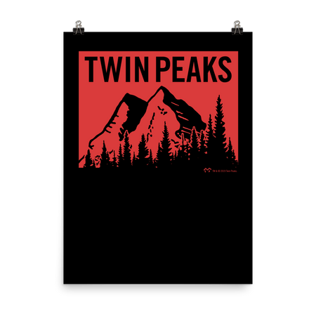 Twin Peaks Red Mountain Range Premium Satin Poster - Paramount Shop