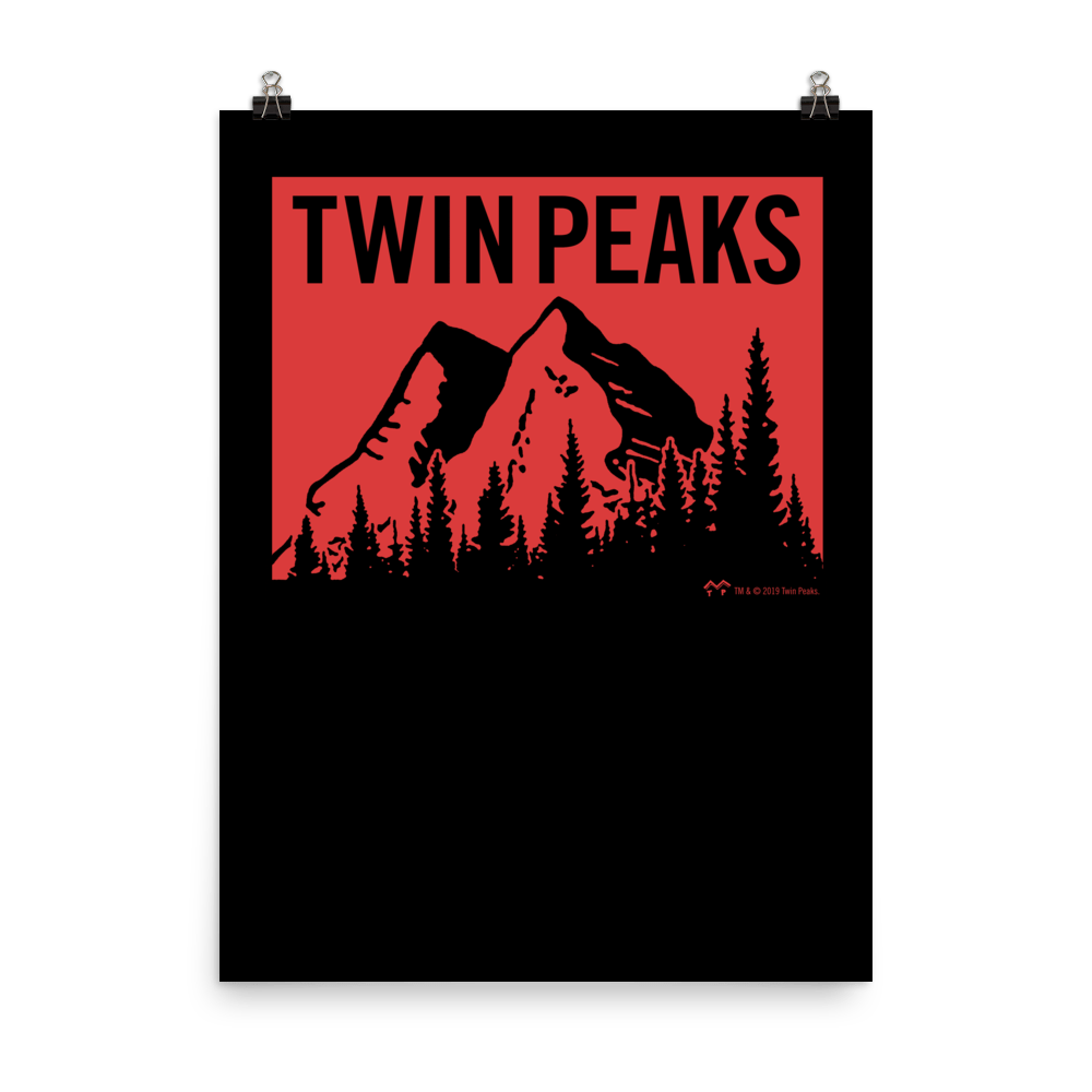 Twin Peaks Red Mountain Range Premium Satin Poster - Paramount Shop
