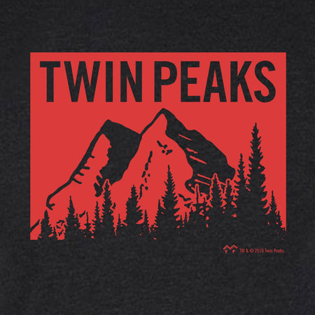 Twin Peaks Red Mountain Range Women's Tri - Blend T - Shirt - Paramount Shop