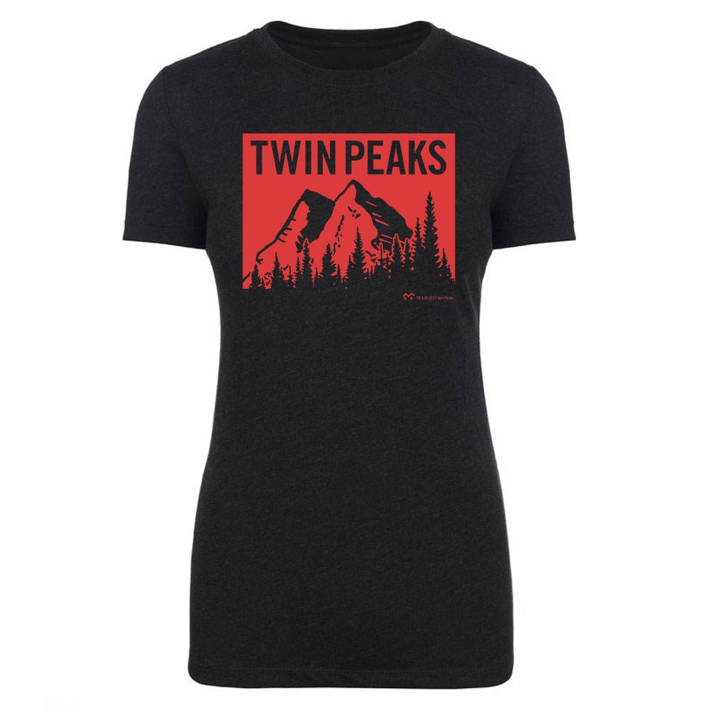 Twin Peaks Red Mountain Range Women's Tri - Blend T - Shirt - Paramount Shop