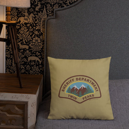 Twin Peaks Sheriff's Department Throw Pillow - 16" x 16" - Paramount Shop