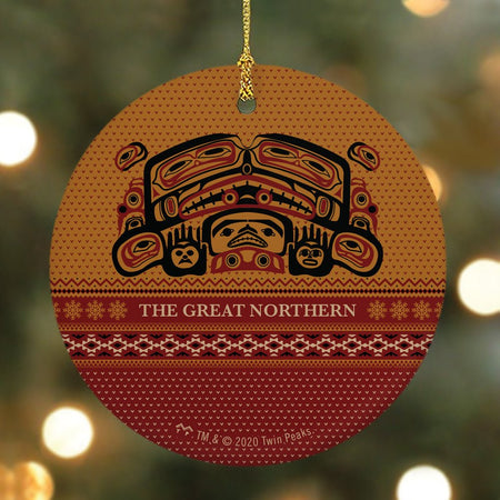 Twin Peaks The Great Northern Hotel Round Ceramic Ornament - Paramount Shop