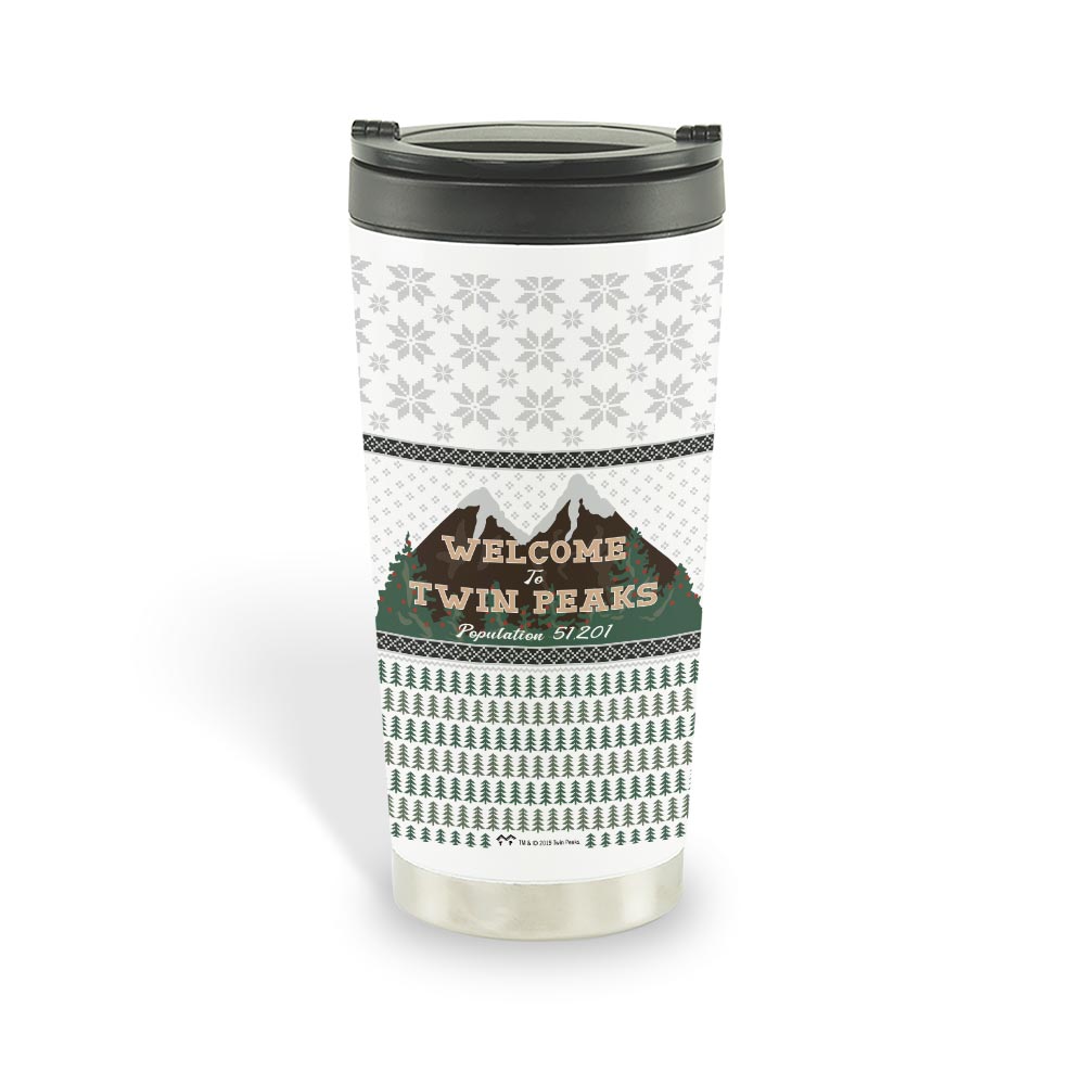 Twin Peaks Welcome to Twin Peaks 16 oz Travel Mug - Paramount Shop