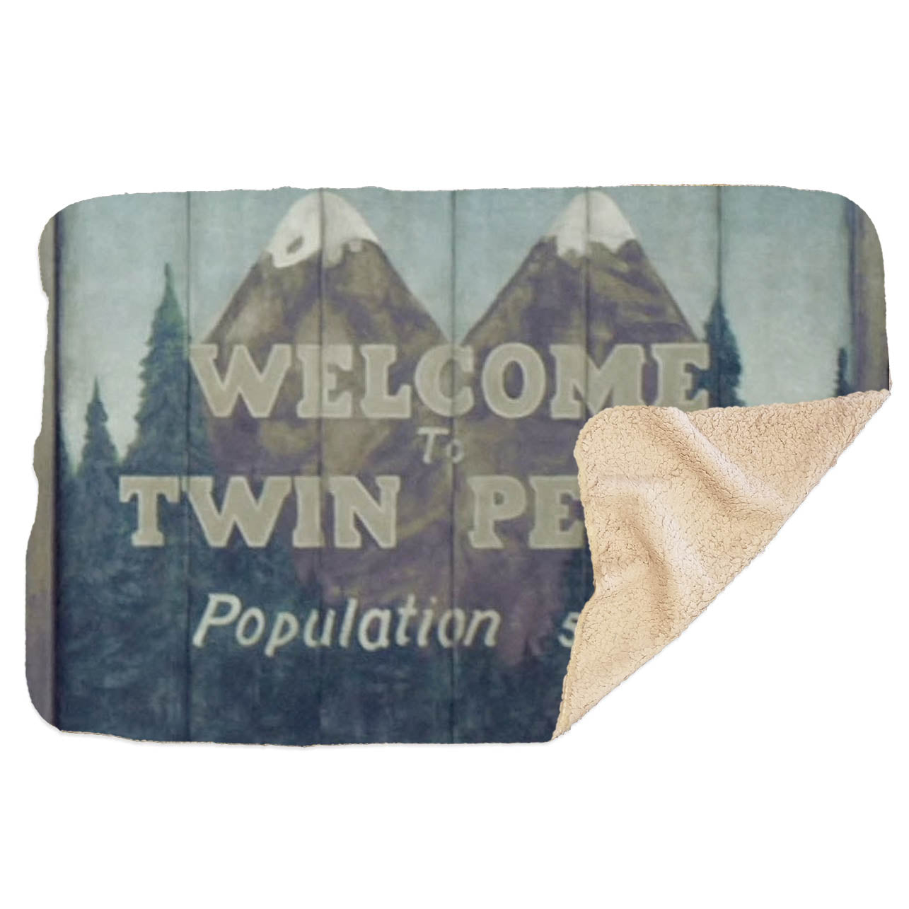 Twin Peaks Welcome to Twin Peaks Sherpa Blanket - Paramount Shop