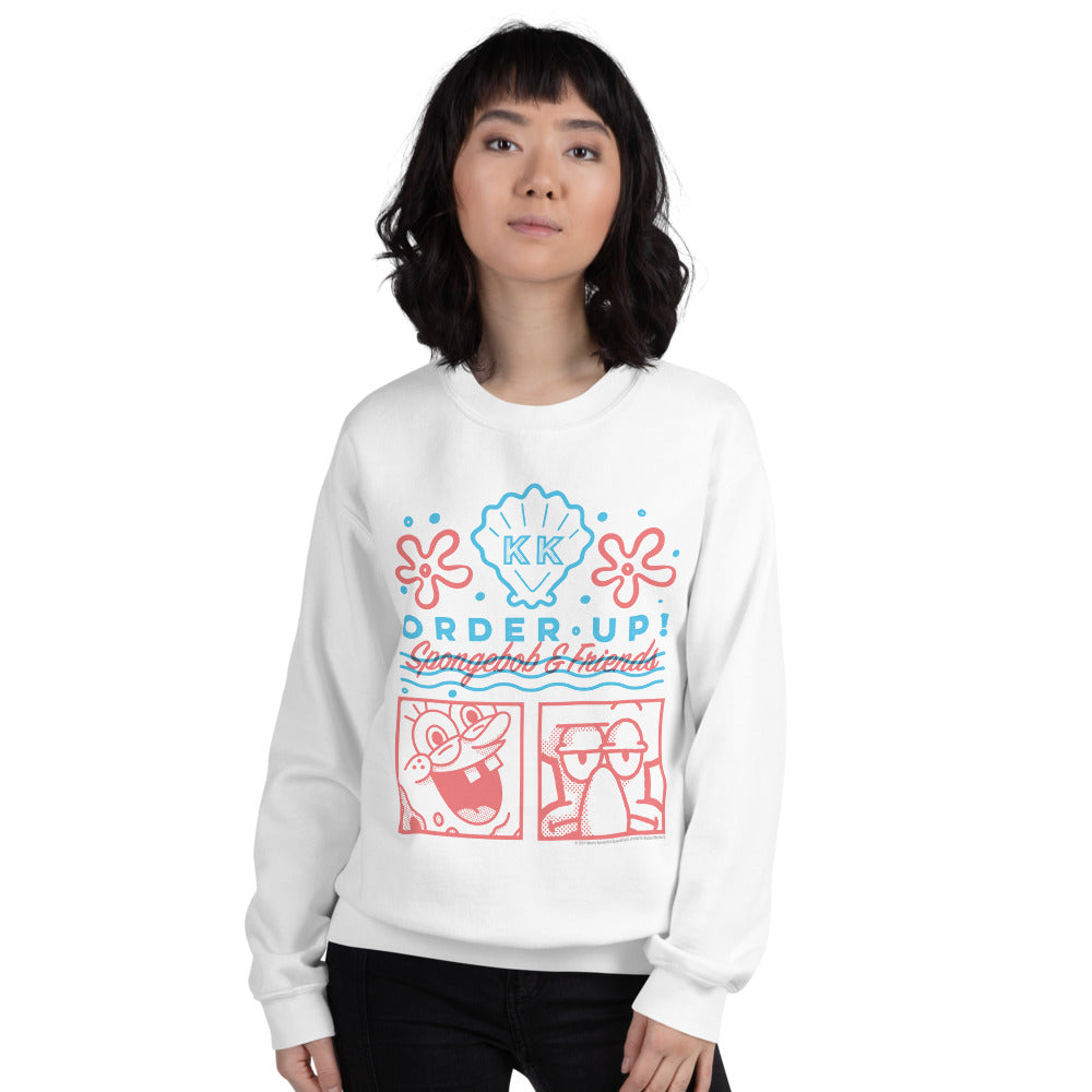 SpongeBob SquarePants Order Up Unisex Crewneck