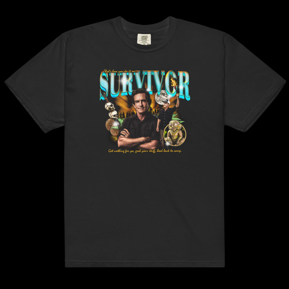 Survivor Jeff Heartthrob T-Shirt in Übergröße