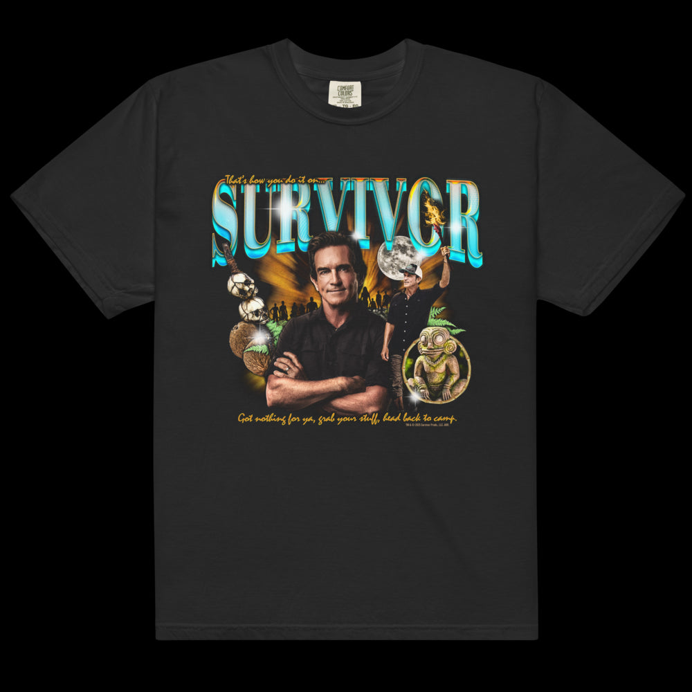 Survivor Jeff Heartthrob T-Shirt in Übergröße