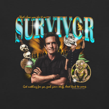 Survivor Jeff Probst Heartthrob Oversized Comfort Colors T-Shirt