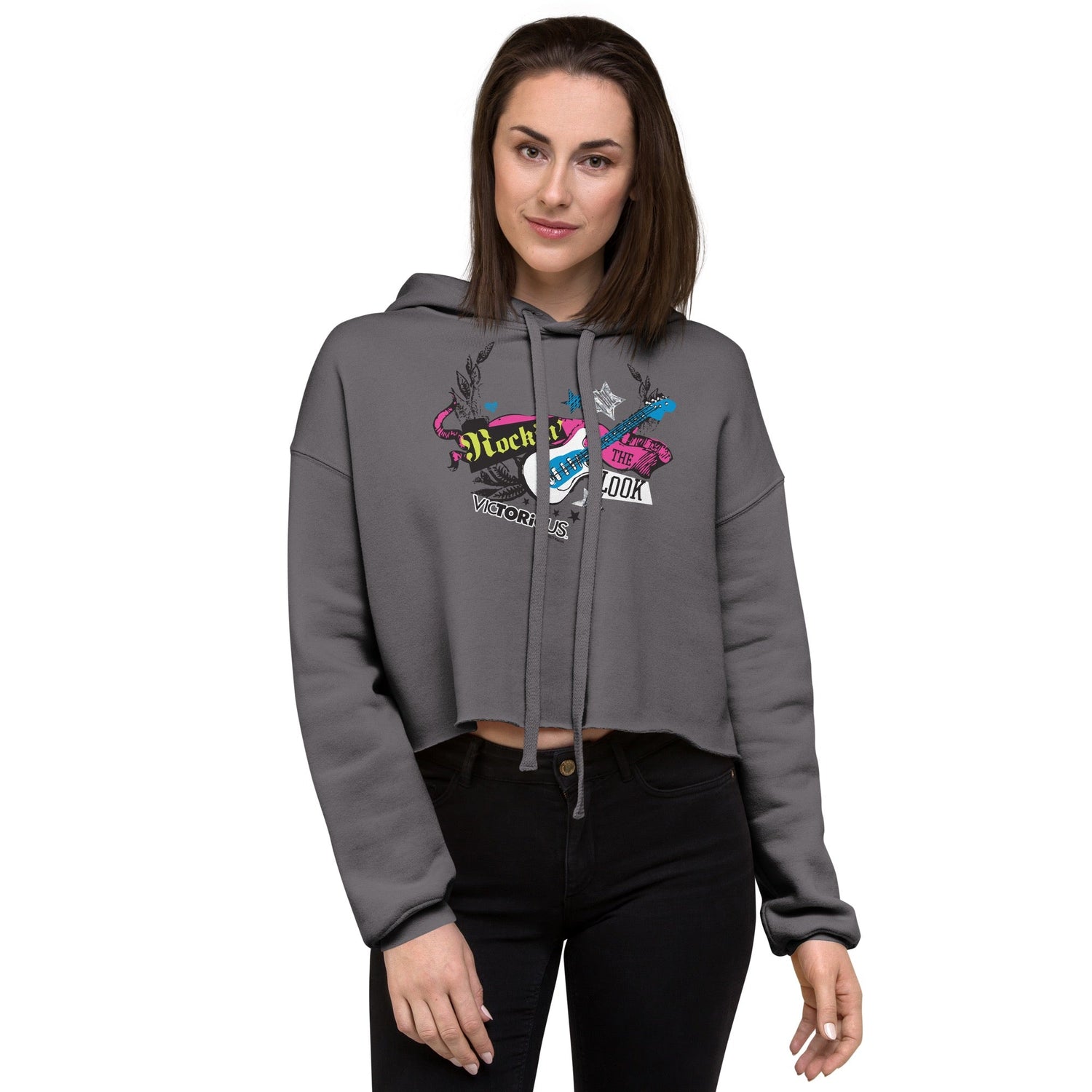 Victorious Rockin' The Look Women's Crop Hoodied Sweatshirt - Paramount Shop