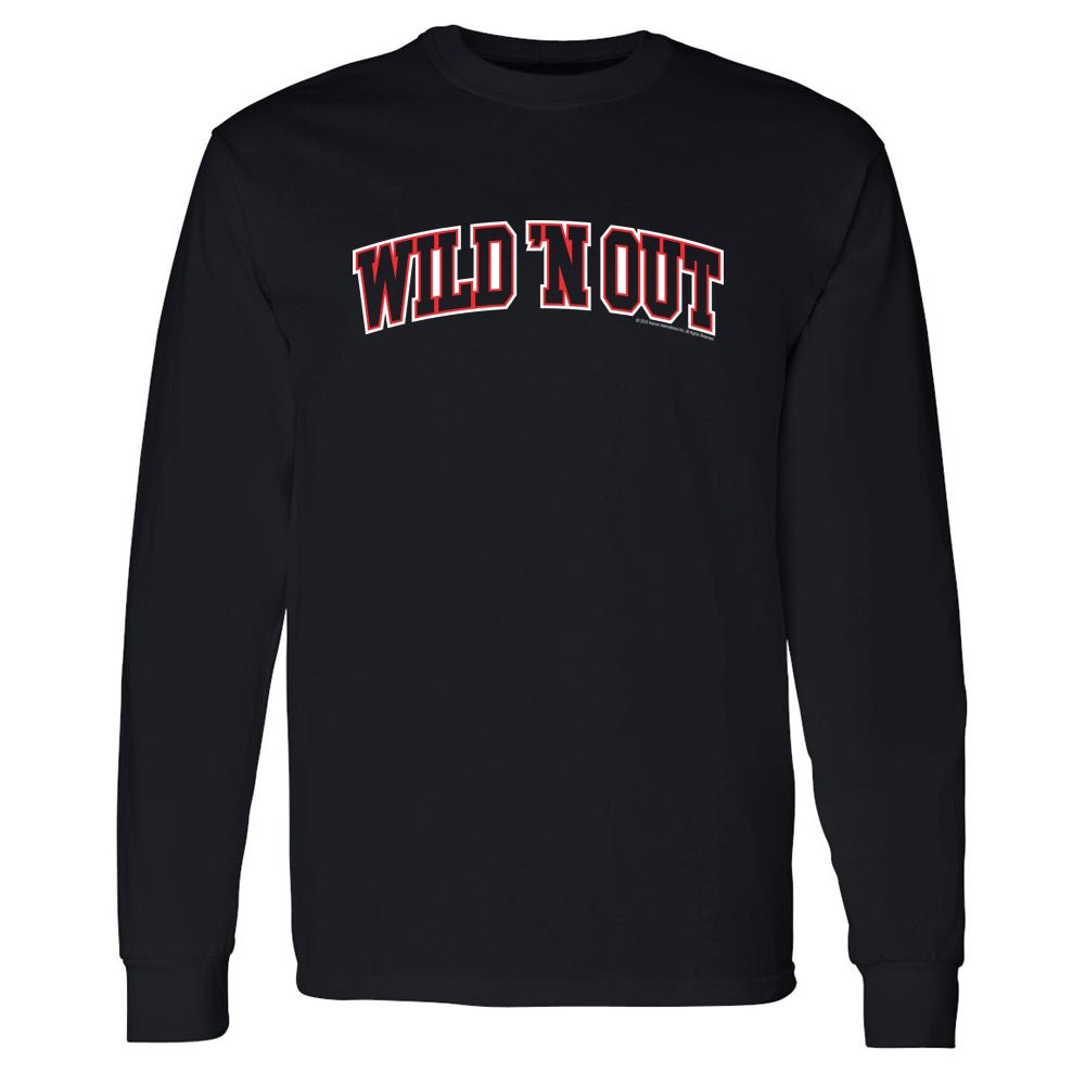 Wild 'N Out arched logo Adult Long Sleeve T - Shirt - Paramount Shop