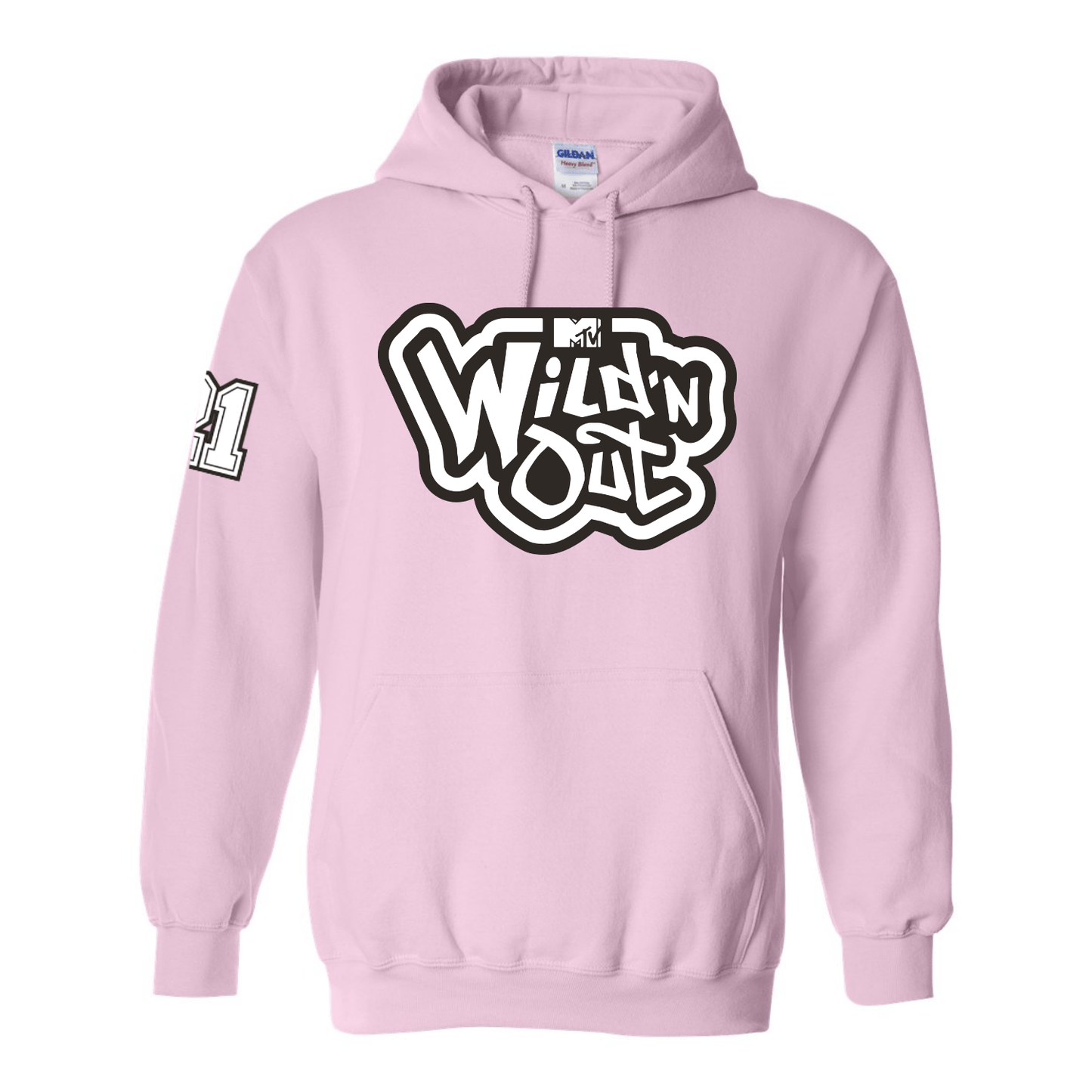 Wild 'N Out Logo Light Pink Hooded Sweatshirt - Paramount Shop