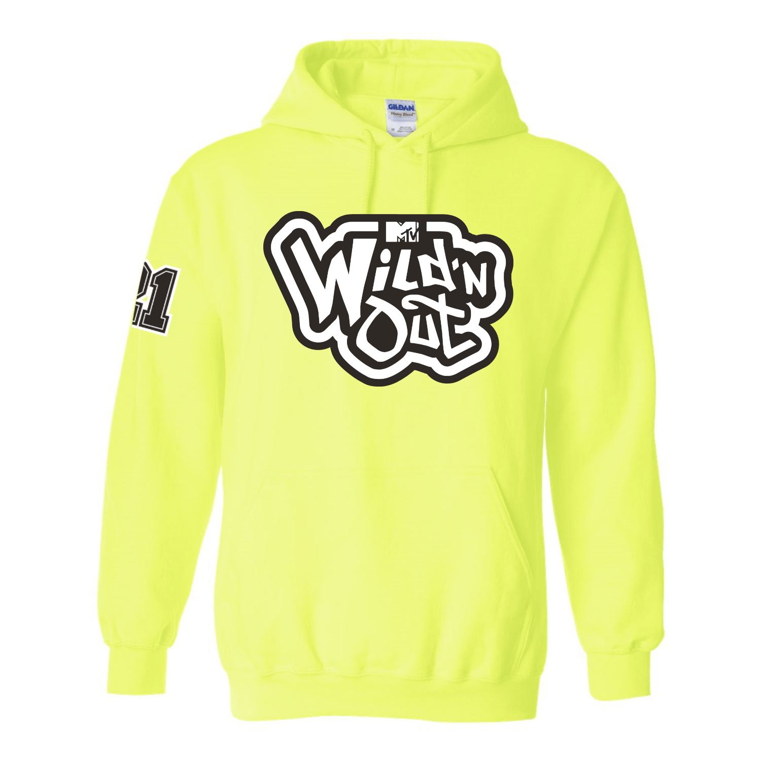 Wild 'N Out Logo Neon Green Hooded Sweatshirt - Paramount Shop
