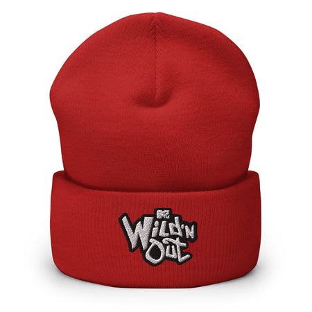 Wild 'N Out Logo Red Embroidered Beanie - Paramount Shop