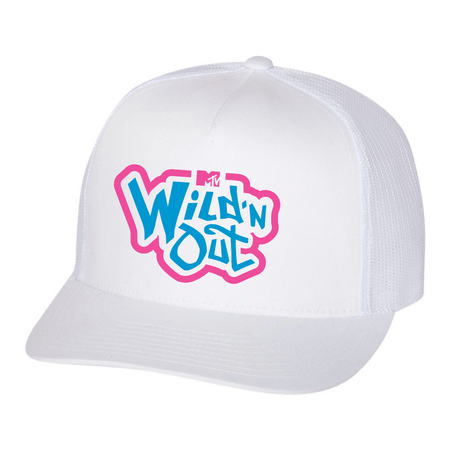Wild 'N Out Neon Logo White Flat Bill Hat - Paramount Shop