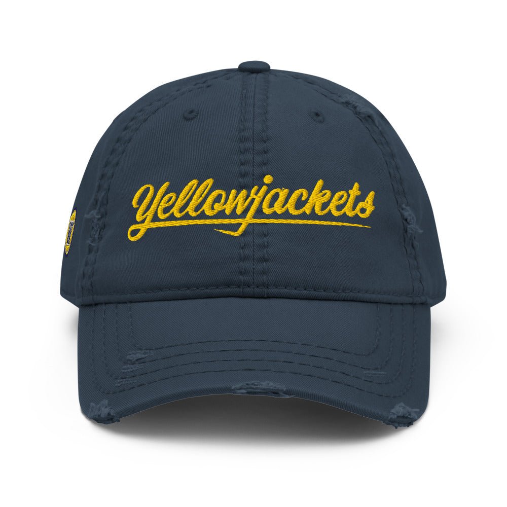 Yellowjackets Logo Distressed Dad Hat