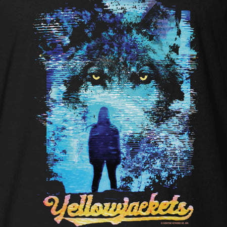 Yellowjackets Wolf TV Glitch Adult Short Sleeve T - Shirt - Paramount Shop