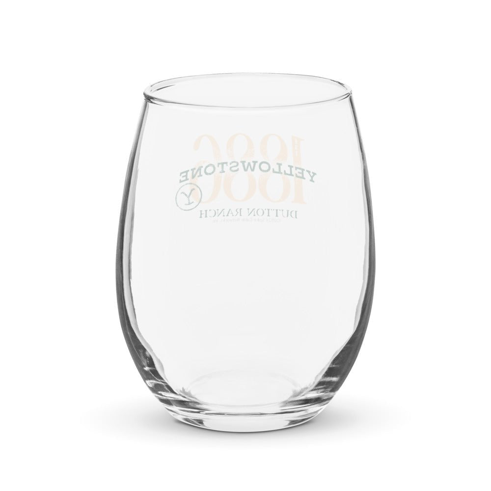 Yellowstone 1886 Stemless Wine Glass - Paramount Shop