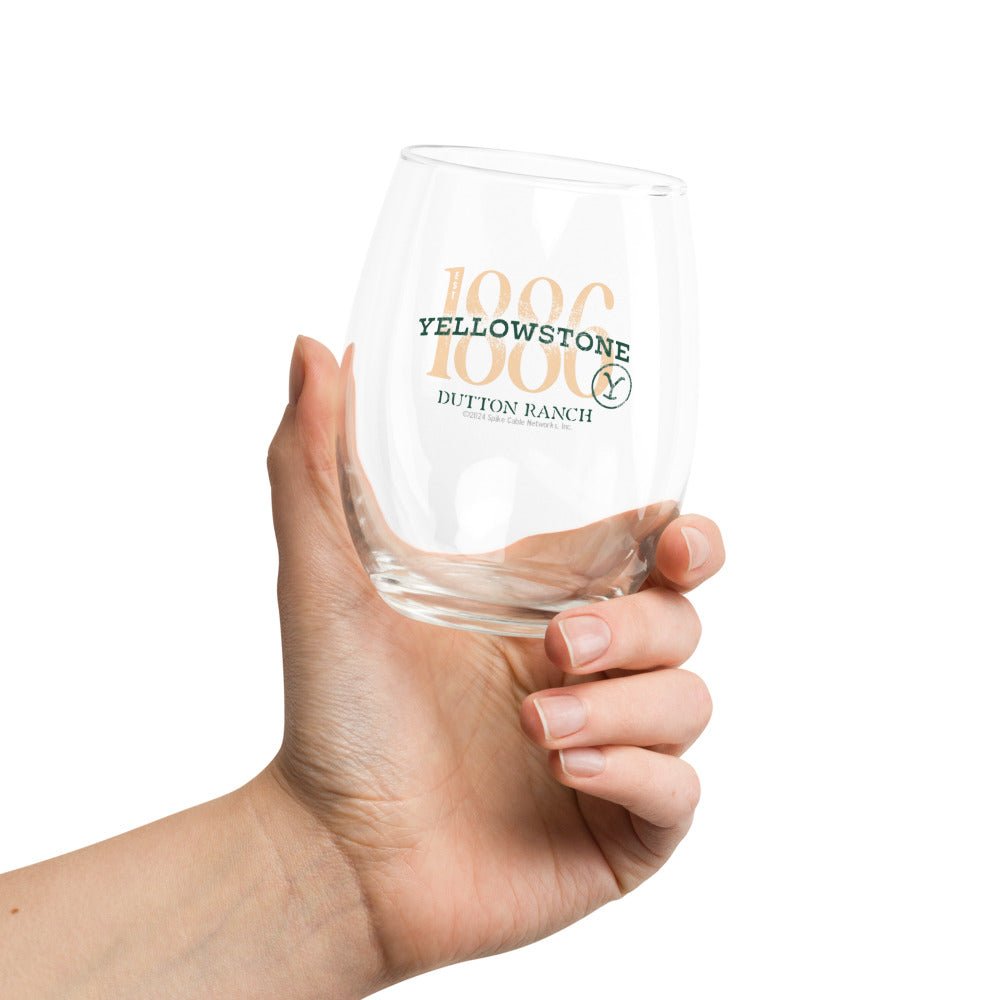 Yellowstone 1886 Stemless Wine Glass - Paramount Shop