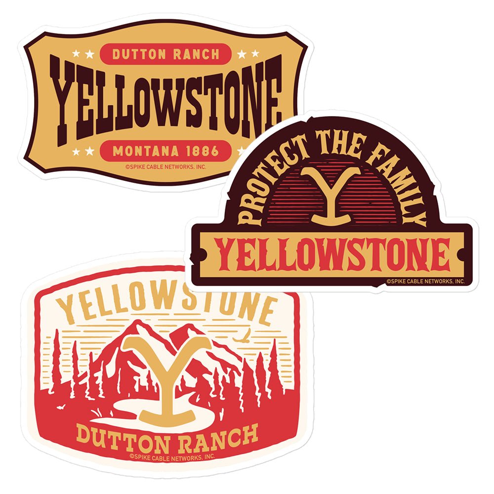 Yellowstone Assorted Patches Sticker Pack of 3 - Paramount Shop