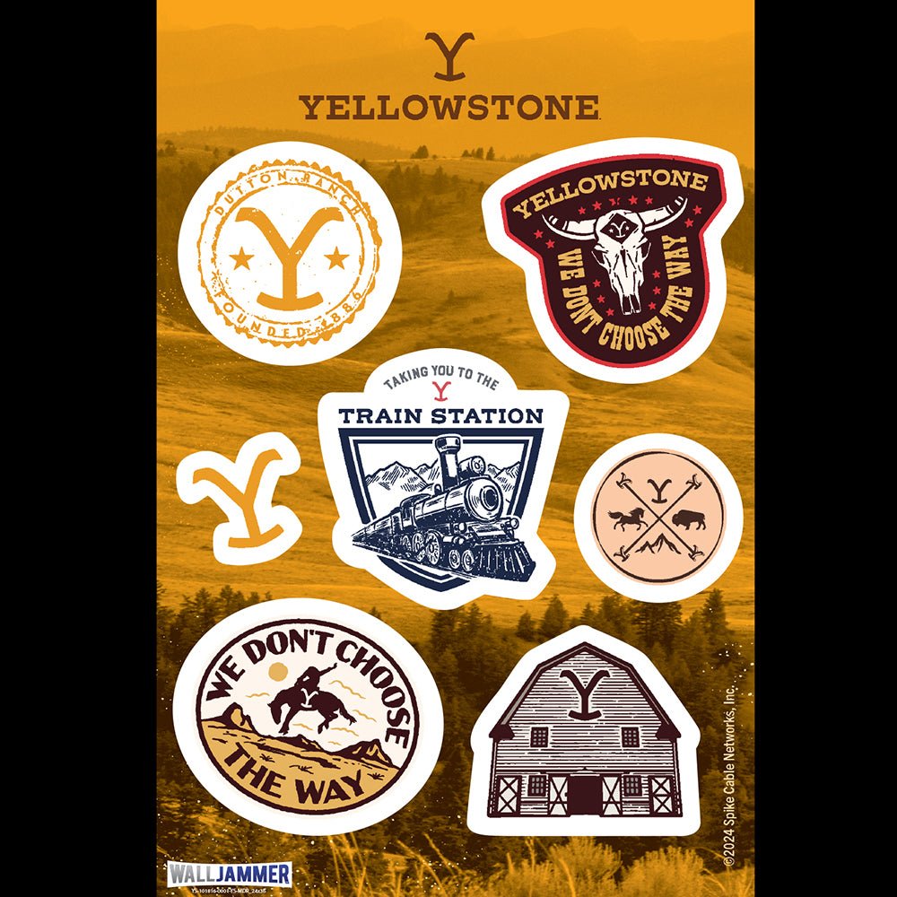 Yellowstone Badge Wall Stickers - Paramount Shop