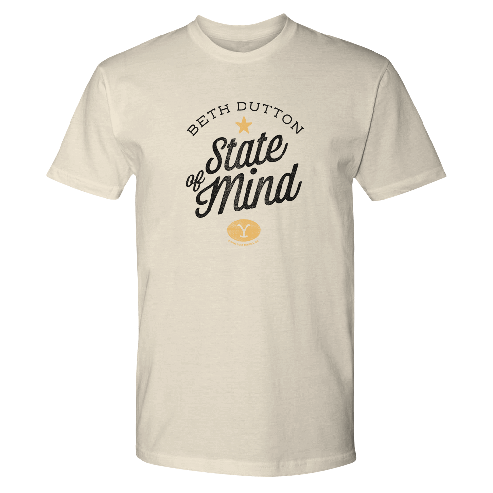 Yellowstone Beth Dutton State of Mind Adult Short Sleeve T - Shirt - Paramount Shop