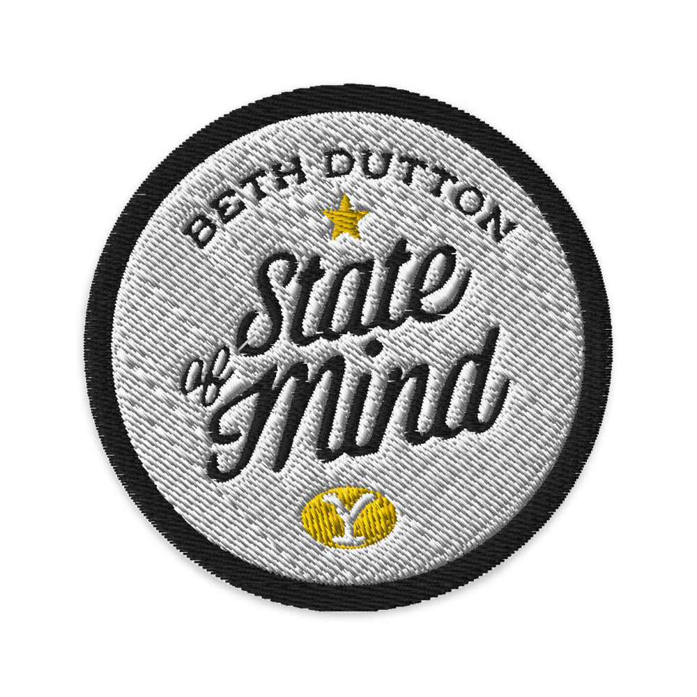 Yellowstone Beth Dutton State Of Mind Embroidered Patch – Paramount Shop