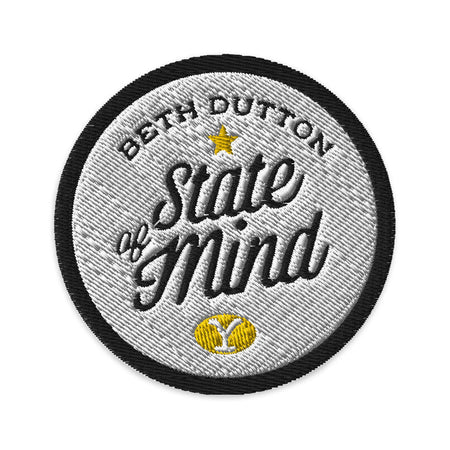 Yellowstone Beth Dutton State Of Mind Embroidered Patch - Paramount Shop