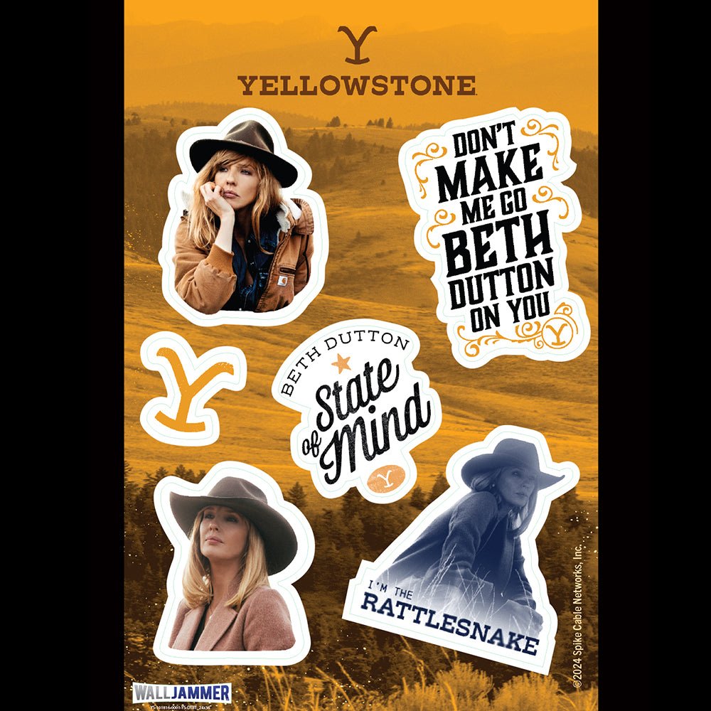 Yellowstone Beth Dutton Wall Stickers - Paramount Shop