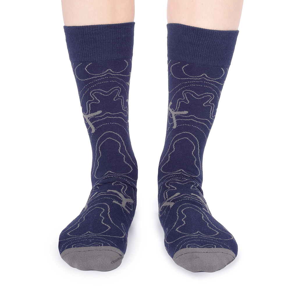 Yellowstone Blue Lines Logo Socks - Paramount Shop