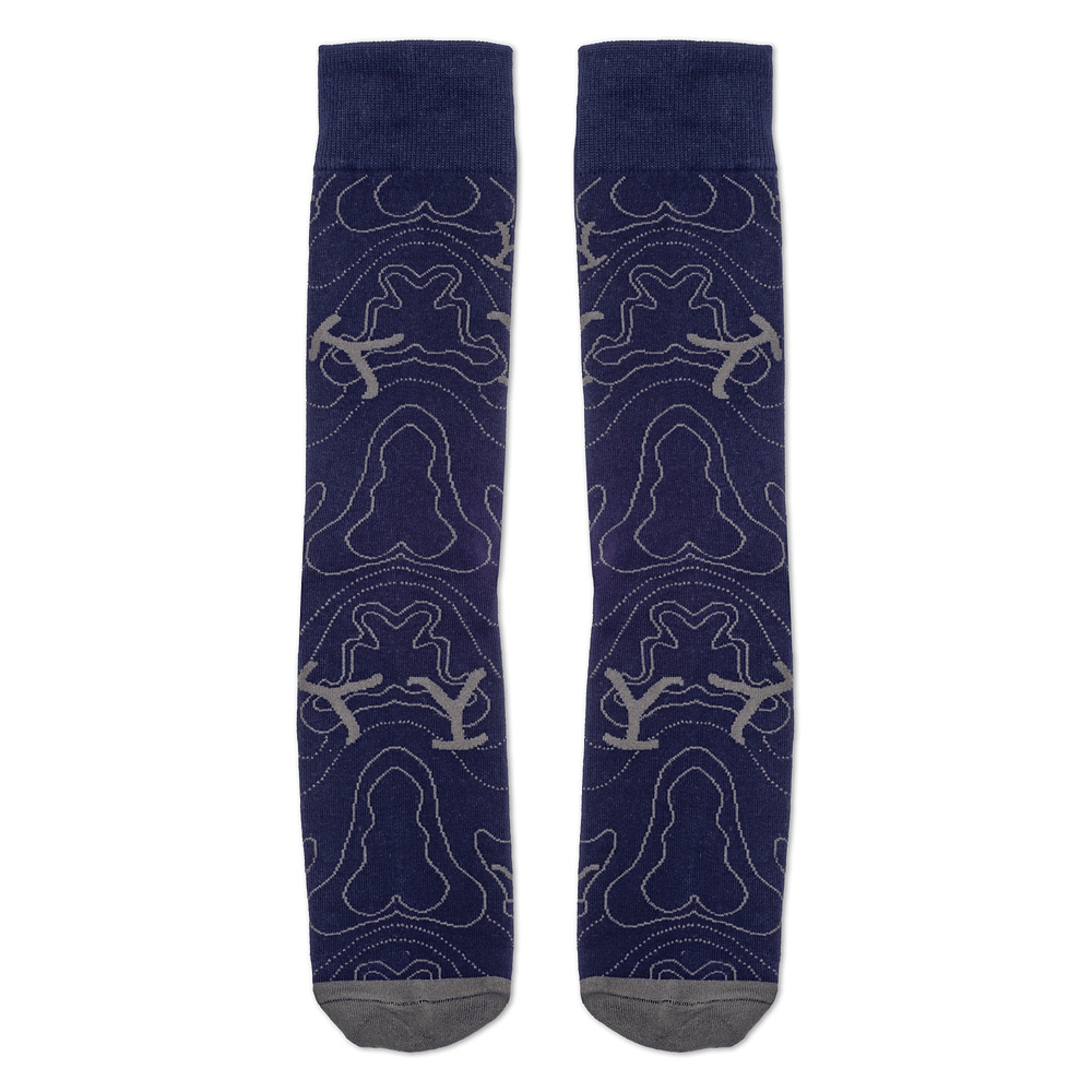 Yellowstone Blue Lines Logo Socks - Paramount Shop