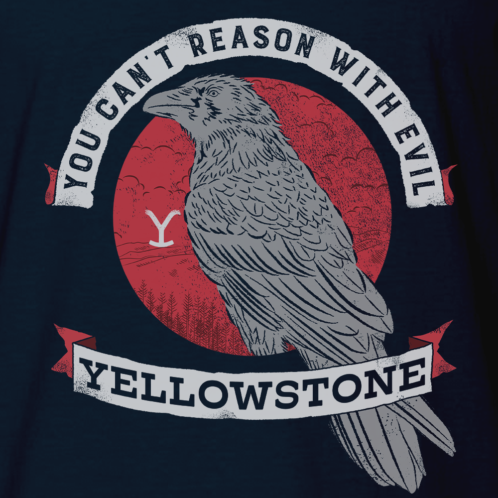 Yellowstone Can't Reason With Evil Adult Short Sleeve T - Shirt - Paramount Shop