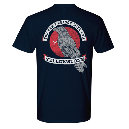 Yellowstone Can't Reason With Evil Adult Short Sleeve T - Shirt - Paramount Shop
