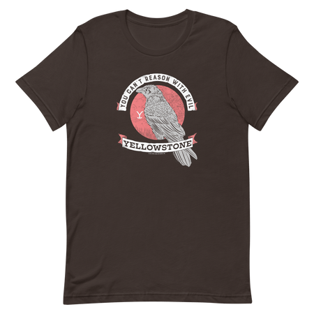 Yellowstone Can't Reason With Evil Front Adult Short Sleeve T - Shirt - Paramount Shop