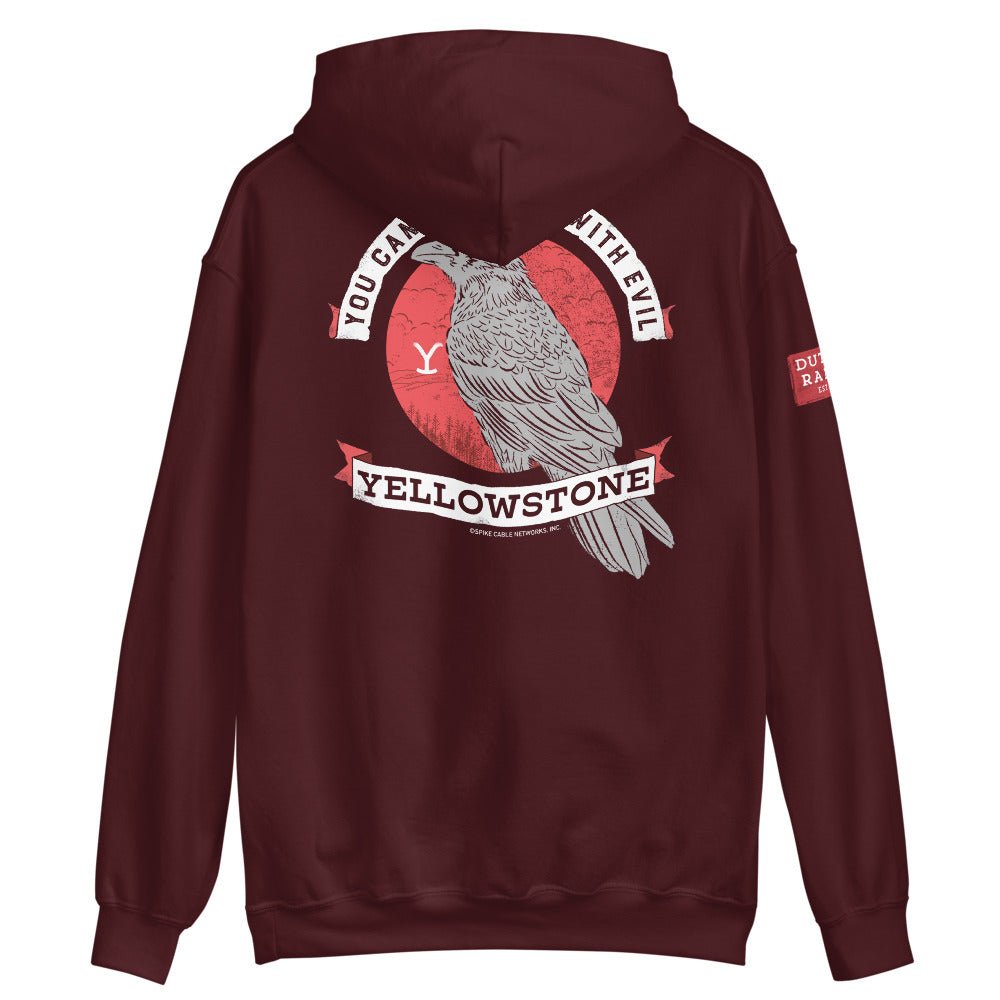 Yellowstone Can't Reason With Evil Hooded Sweatshirt - Paramount Shop