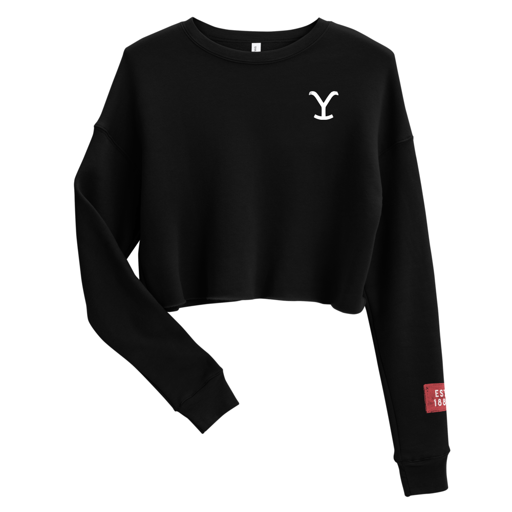 Yellowstone Can't Reason With Evil Women's Fleece Crop Hooded Sweatshirt - Paramount Shop