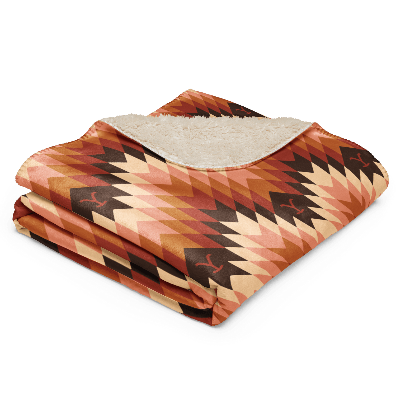 Yellowstone Chevron Pattern Sherpa Blanket - Paramount Shop