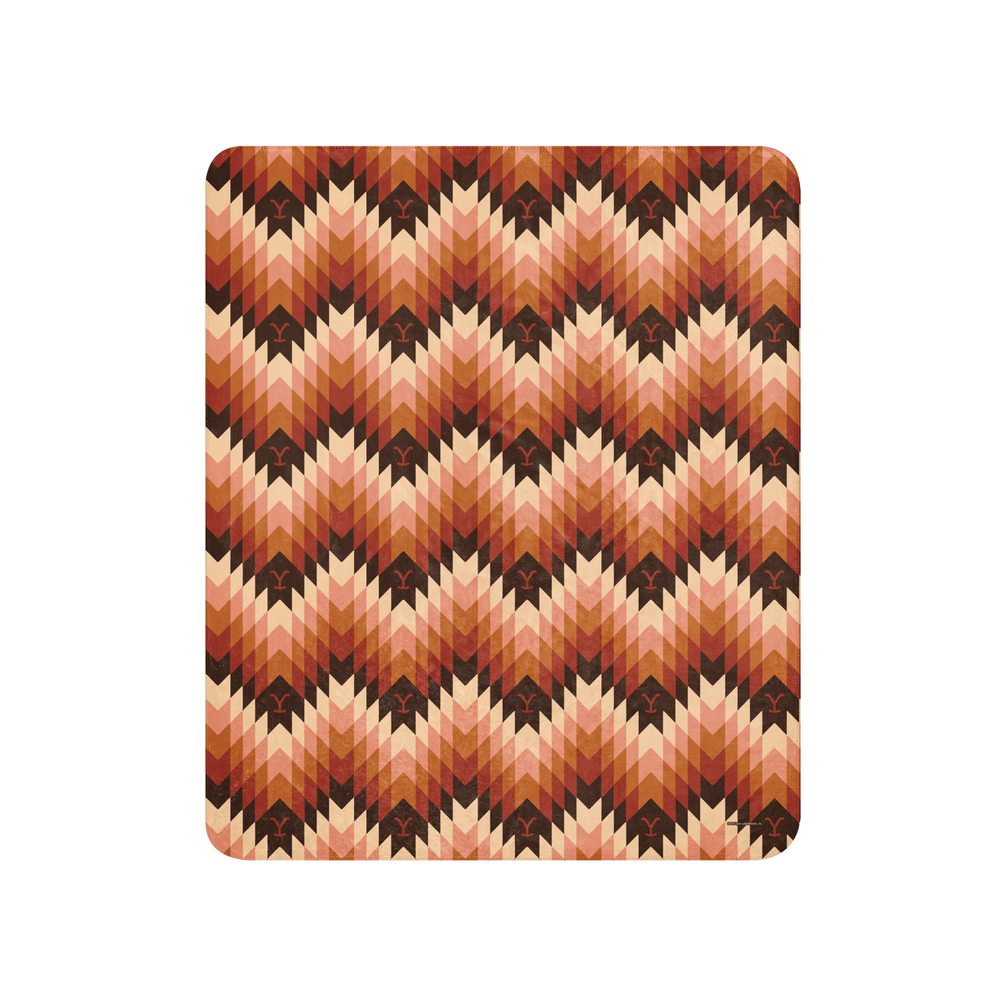 Yellowstone Chevron Pattern Sherpa Blanket - Paramount Shop