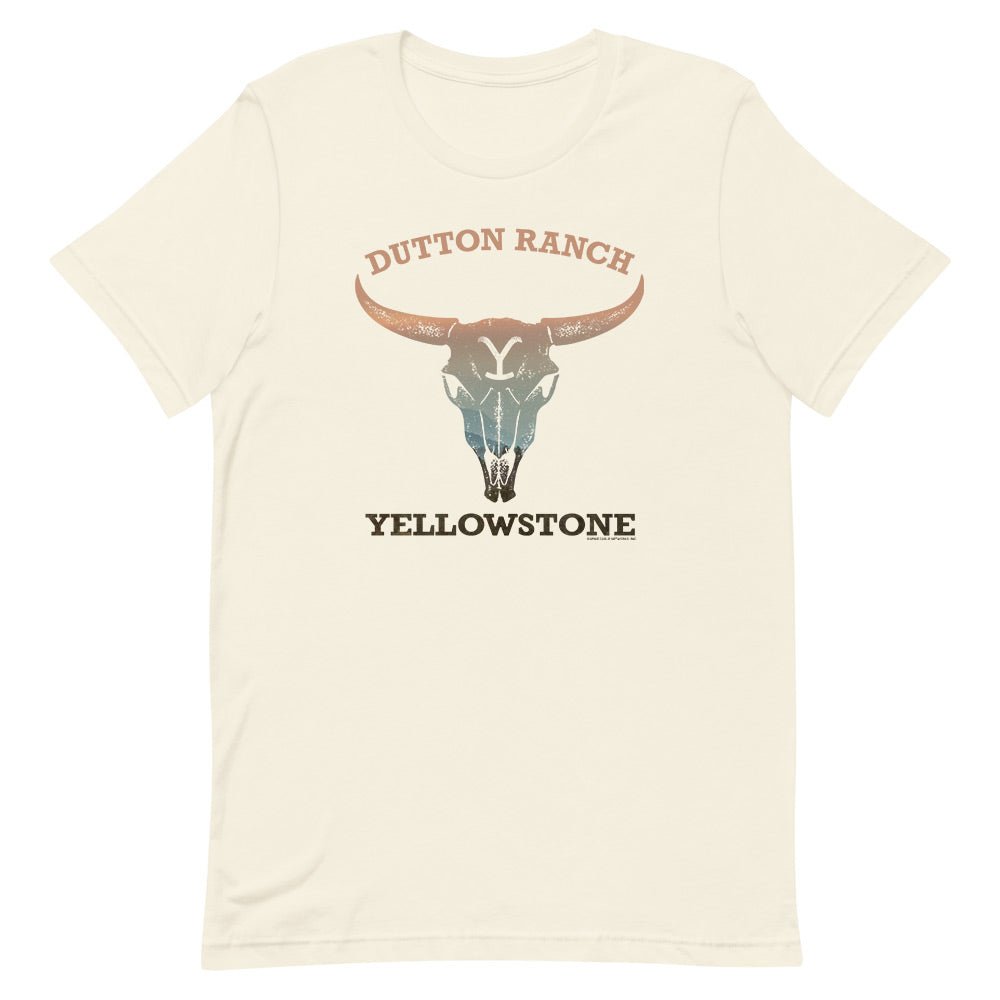 Yellowstone Cow Skull Adult Short Sleeve T - Shirt - Paramount Shop