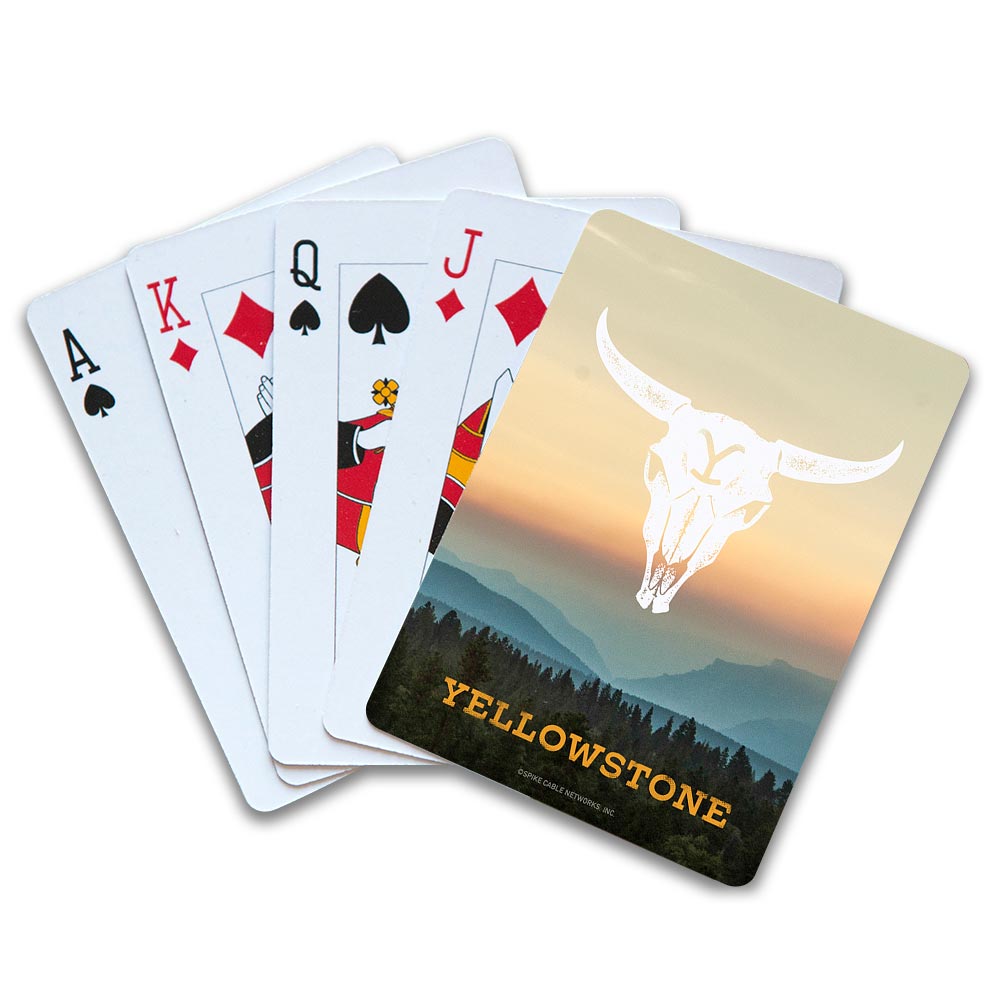 Yellowstone Cow Skull Playing Card Deck - Paramount Shop
