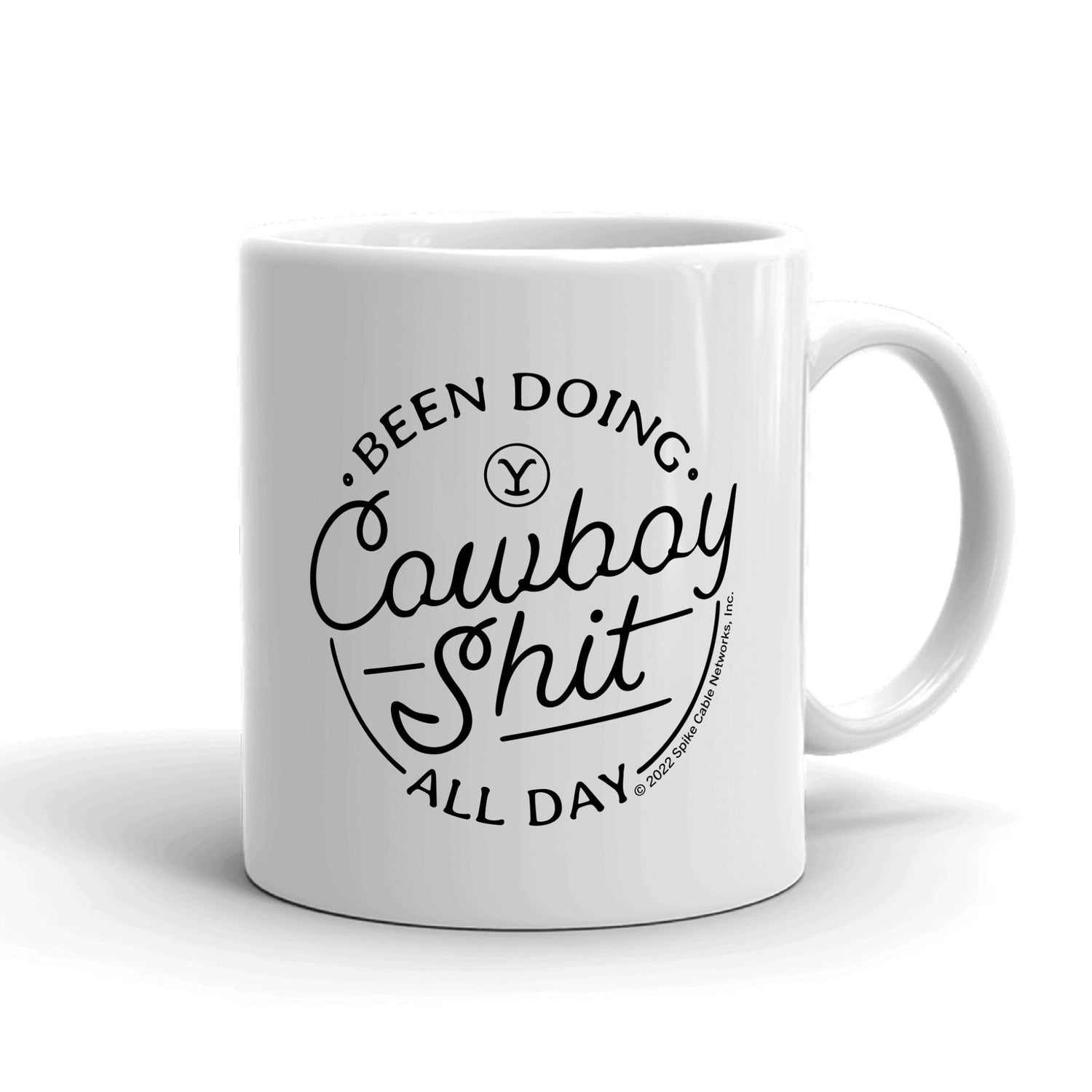 Yellowstone Cowboy White Mug - Paramount Shop