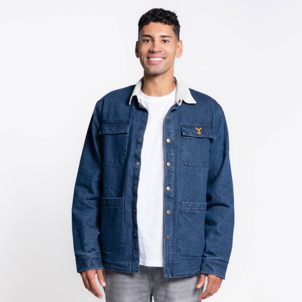 Yellowstone Denim Embroidered Barn Jacket - Paramount Shop