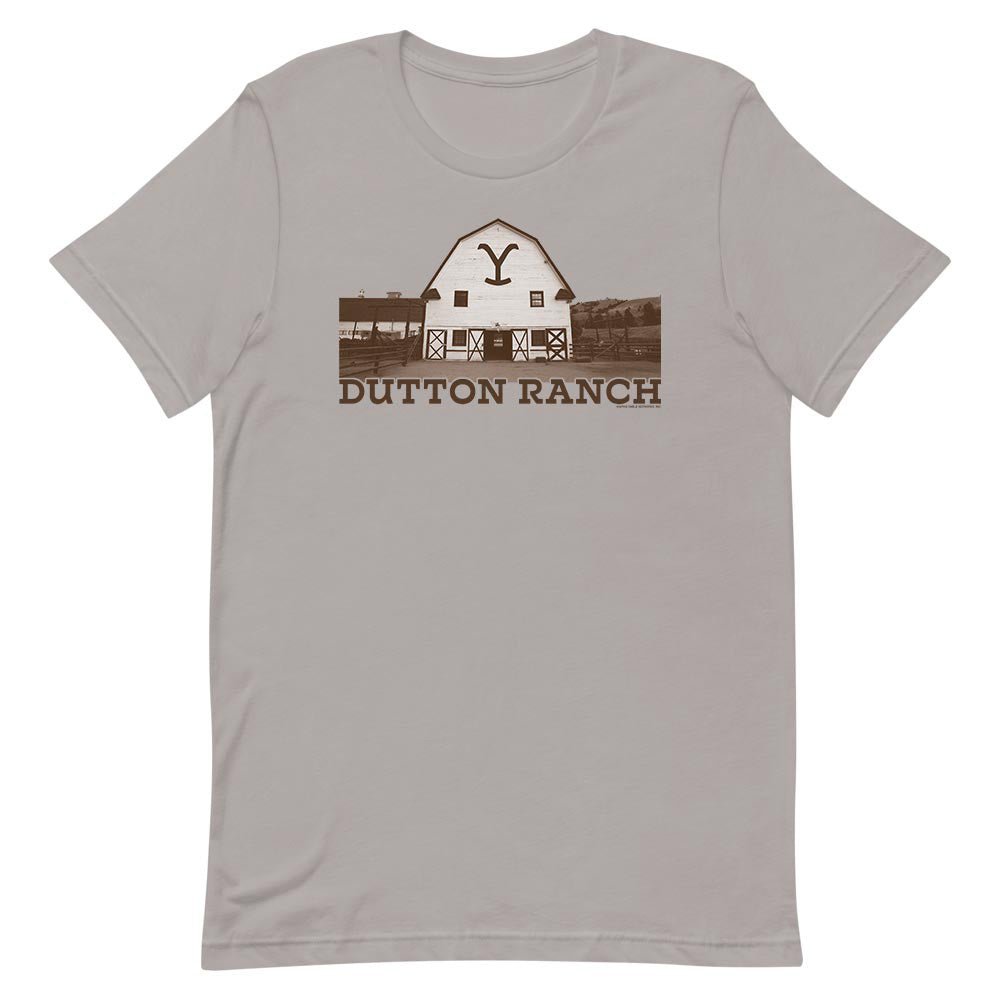 Yellowstone Dutton Ranch Barn Adult Short Sleeve T - Shirt - Paramount Shop