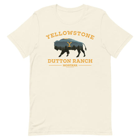 Yellowstone Dutton Ranch Bison Adult Short Sleeve T - Shirt - Paramount Shop