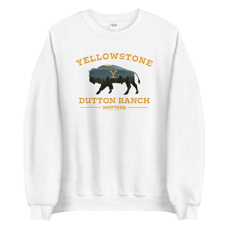 Yellowstone Dutton Ranch Bison Fleece Crewneck Sweatshirt - Paramount Shop